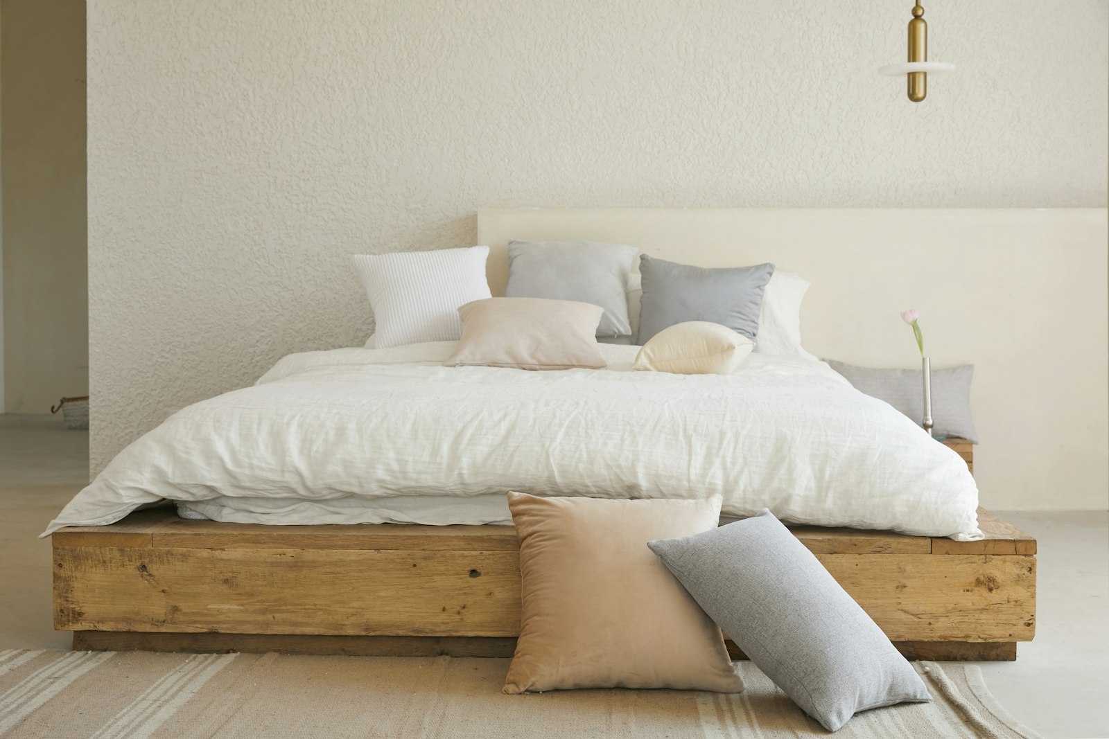 Solid Oak Bed Frame, Queen Size